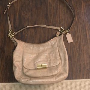 Coach crocodile leather crossbody bag